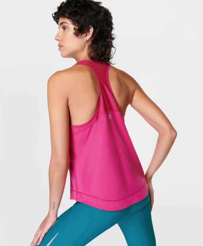 Sweaty Betty Breathe Easy Running Tank Beet Pink Clothing Tank Tops