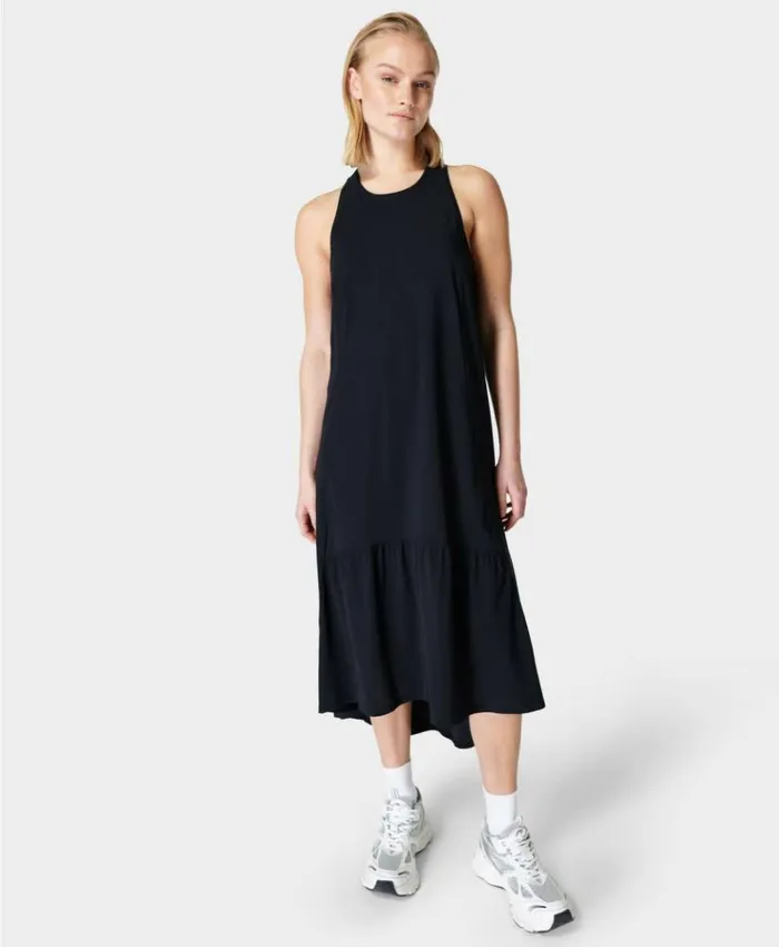 Sweaty Betty Explorer Ace Midi Dress Black Clothing