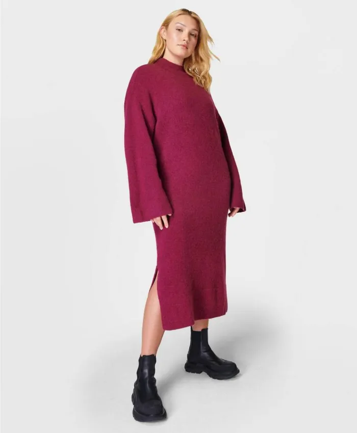 Sweaty Betty Pinnacle Wool Dress Vamp Red Clothing