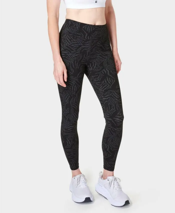 Sweaty Betty Zero Gravity 78 Running Leggings Grey Zebra Check Print Clothing 78 Length Sweaty Betty Zero Gravity 78 Running Leggings Grey Zebra Check Print Clothing 78 Length