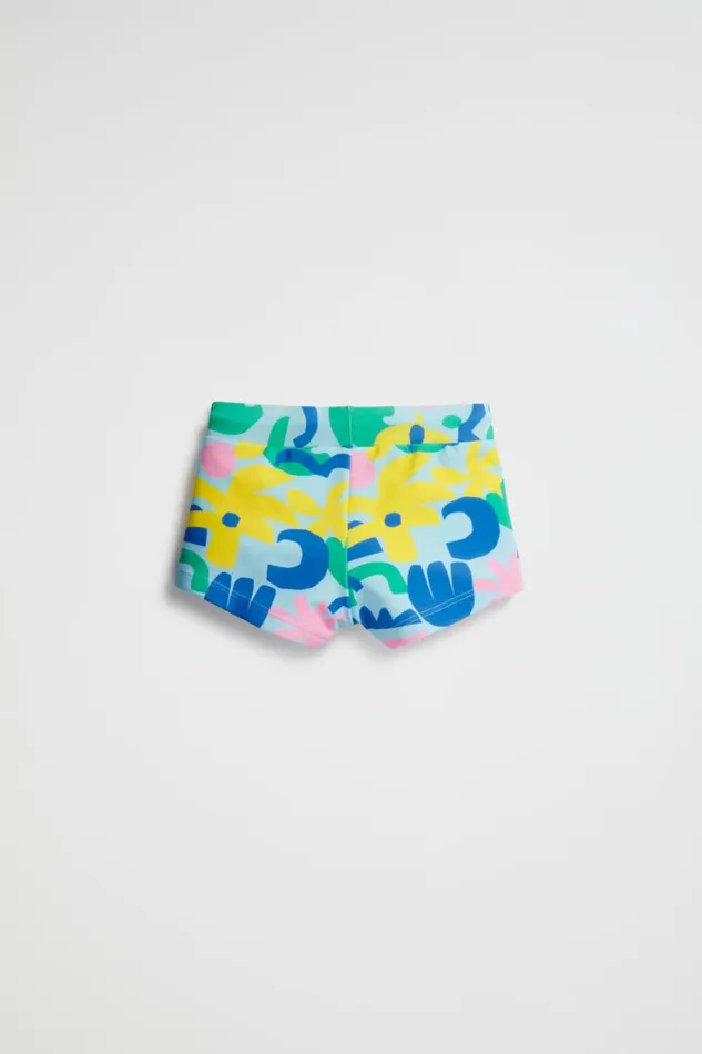 Swimwear Baby Seed Heritage Shapes Print Swim Short Ocean Blue