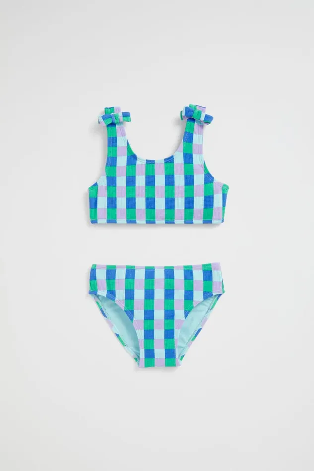 Swimwear Girl Seed Heritage Check Bikini Marine