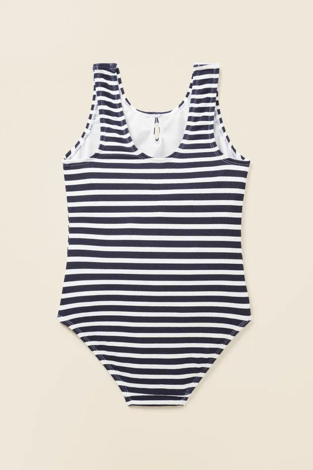 Swimwear Girl Seed Heritage Stripe Bather Midnight Stripe