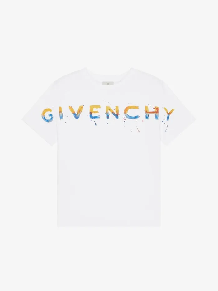 TShirt In Printed Jersey White Kids Givenchy