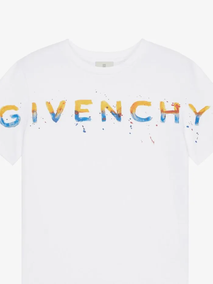 TShirt In Printed Jersey White Kids Givenchy