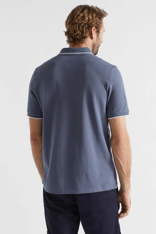 TShirts and Sweaters Man Seed Heritage Core Polo Steel Blue
