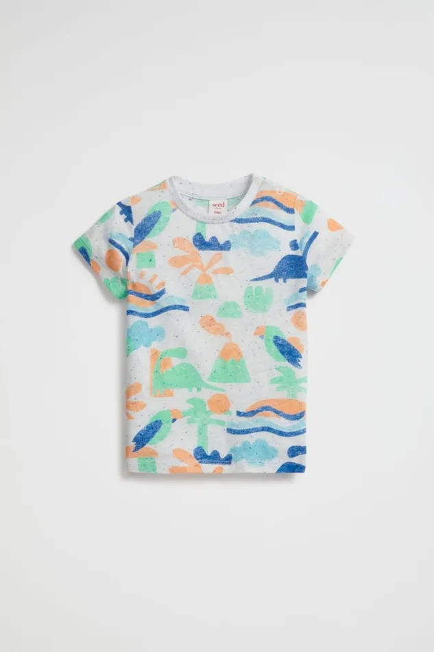 TShirts and Tops Baby Seed Heritage Volcano Tee Marine Speckle