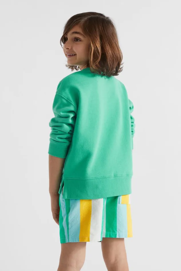 TShirts and Tops Boy Seed Heritage Core Logo Sweat Jade Green