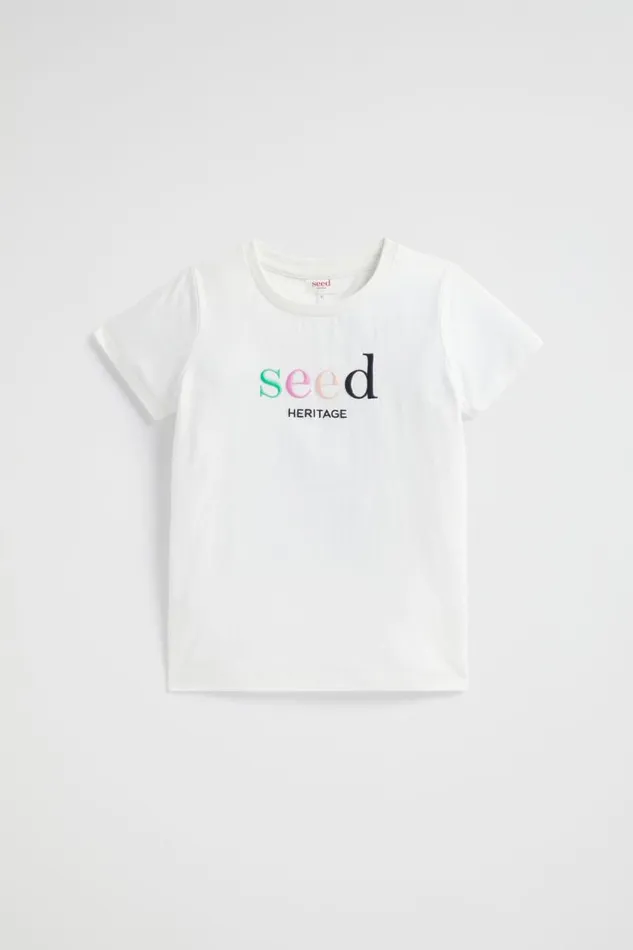 TShirts and Tops GirlBoy Seed Heritage Core Logo Tee Canvas Multi