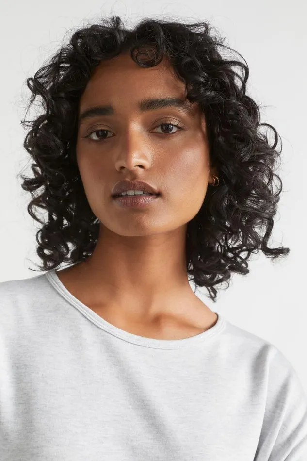 TShirts and Tops Woman Seed Heritage Core Asymmetrical Top Light Grey Marle
