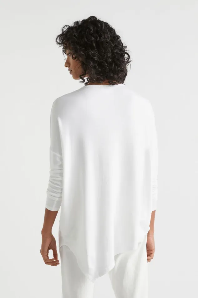 TShirts and Tops Woman Seed Heritage Core Asymmetrical Top Whisper White