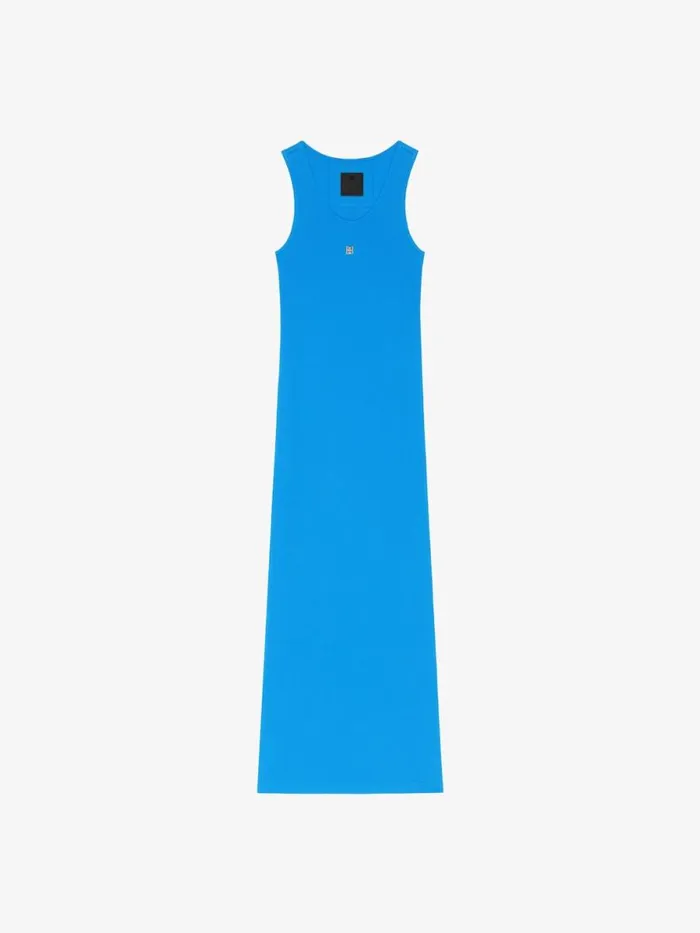Tank Dress In Knit Moroccan Blue Women Givenchy Dresses