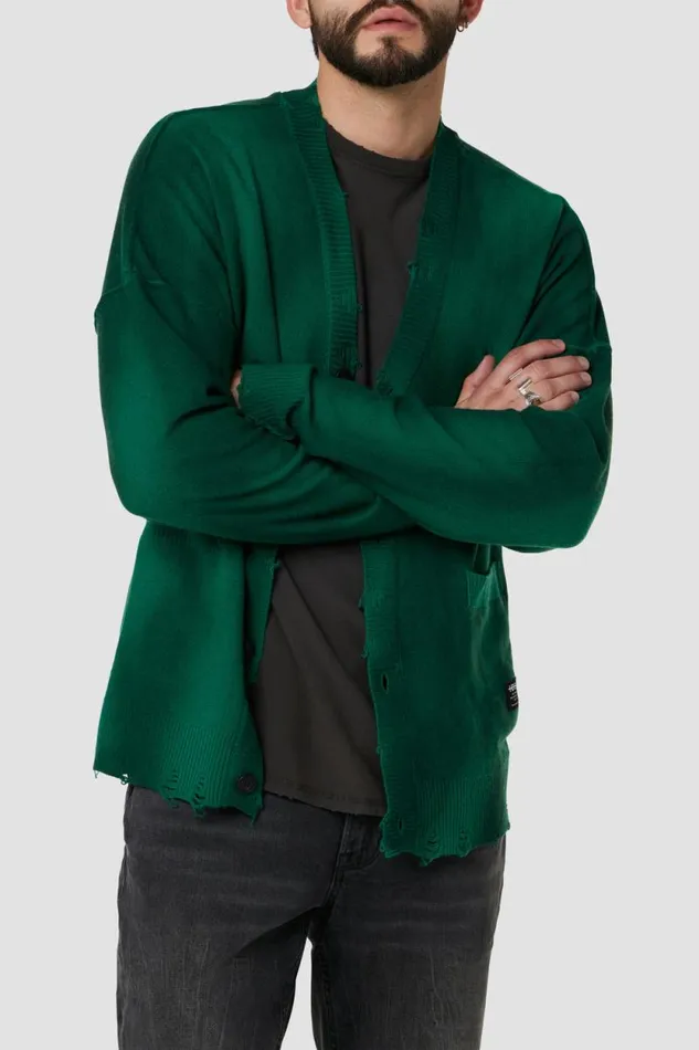 Tops and Sweaters Men Hudson Jeans Cardigan Forest Dye
