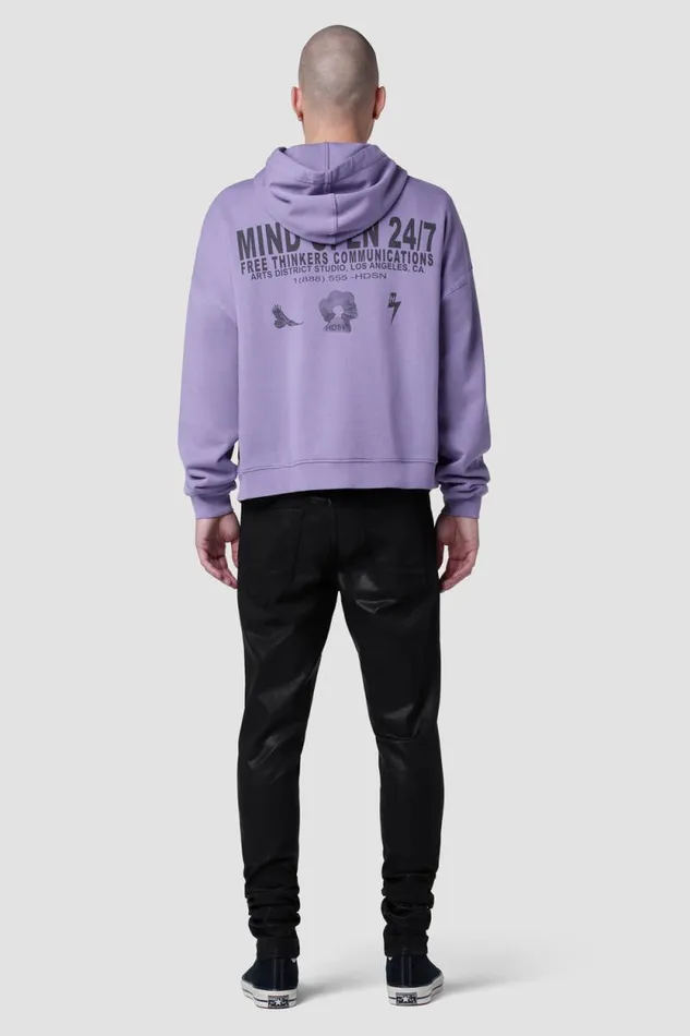 Tops and Sweaters Men Hudson Jeans Crop Hoodie Violet Minds Tops and Sweaters Men Hudson Jeans Crop Hoodie Violet Minds