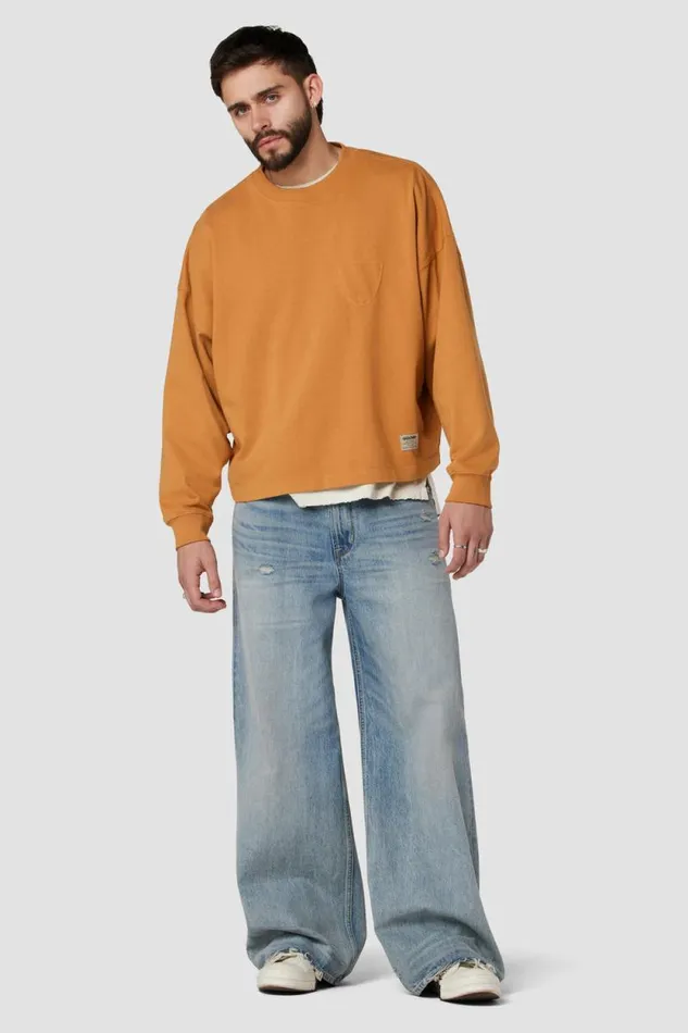 Tops and Sweaters Men Hudson Jeans Hudson X Brandon Williams Brandon Tee Rich Gold Tops and Sweaters Men Hudson Jeans Hudson X Brandon Williams Brandon Tee Rich Gold