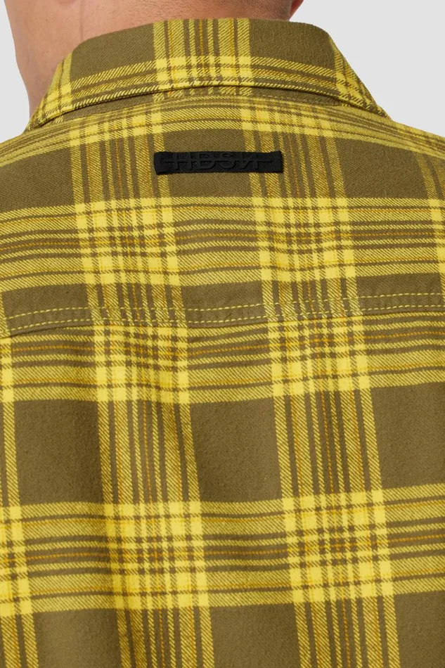 Tops and Sweaters Men Hudson Jeans Long Sleeve Button Up Shirt Lemon