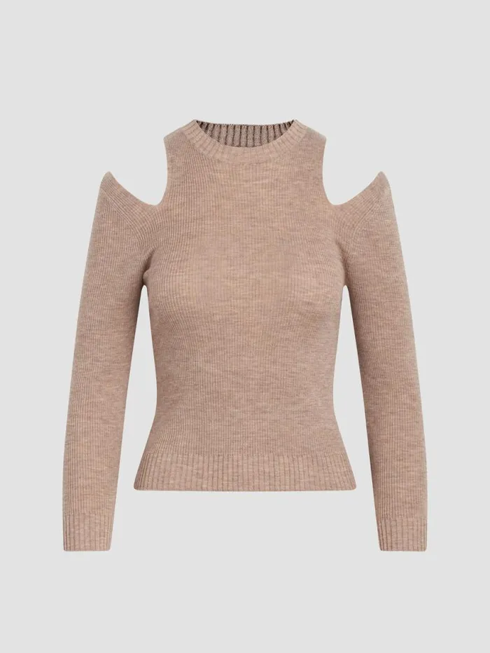 Tops and Sweaters Women Hudson Jeans Cut Out Long Sleeve Sweater Oatmeal Tops and Sweaters Women Hudson Jeans Cut Out Long Sleeve Sweater Oatmeal