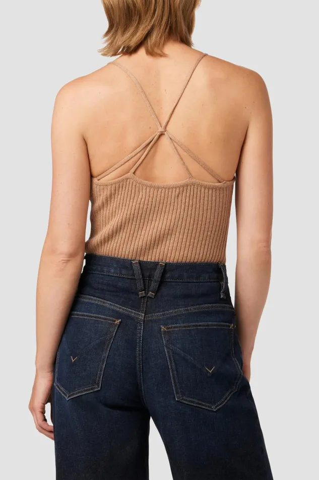 Tops and Sweaters Women Hudson Jeans Knot Back Sweater Tank Camel Tops and Sweaters Women Hudson Jeans Knot Back Sweater Tank Camel