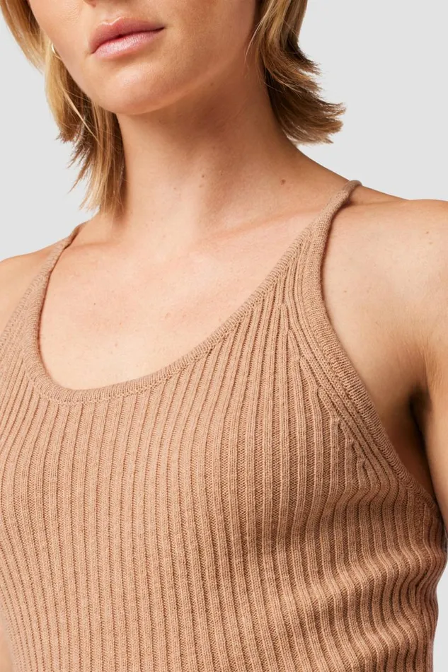 Tops and Sweaters Women Hudson Jeans Knot Back Sweater Tank Camel Tops and Sweaters Women Hudson Jeans Knot Back Sweater Tank Camel