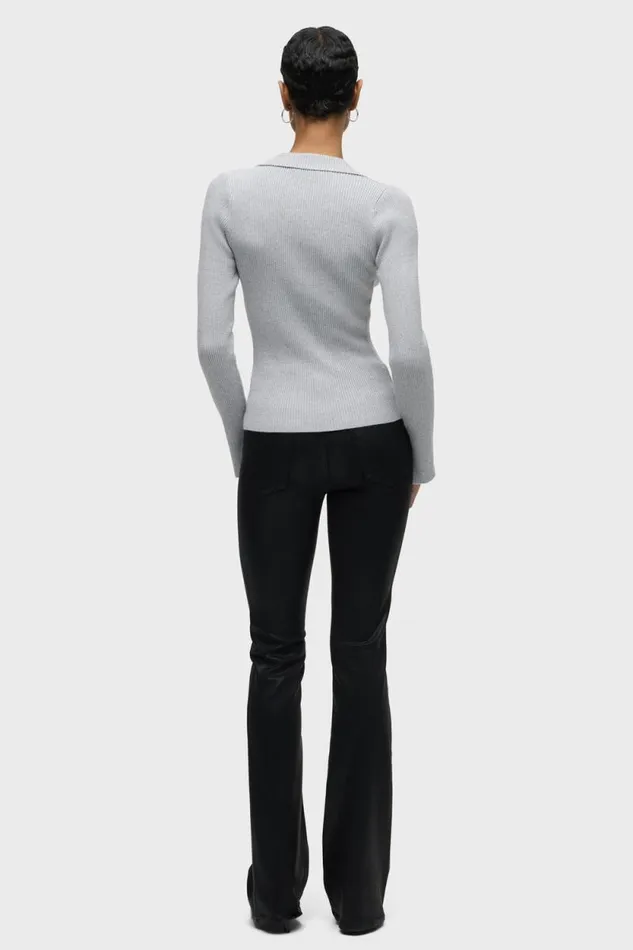Tops and Sweaters Women Hudson Jeans Long Sleeve VNeck Popover Foxy Silver Tops and Sweaters Women Hudson Jeans Long Sleeve VNeck Popover Foxy Silver