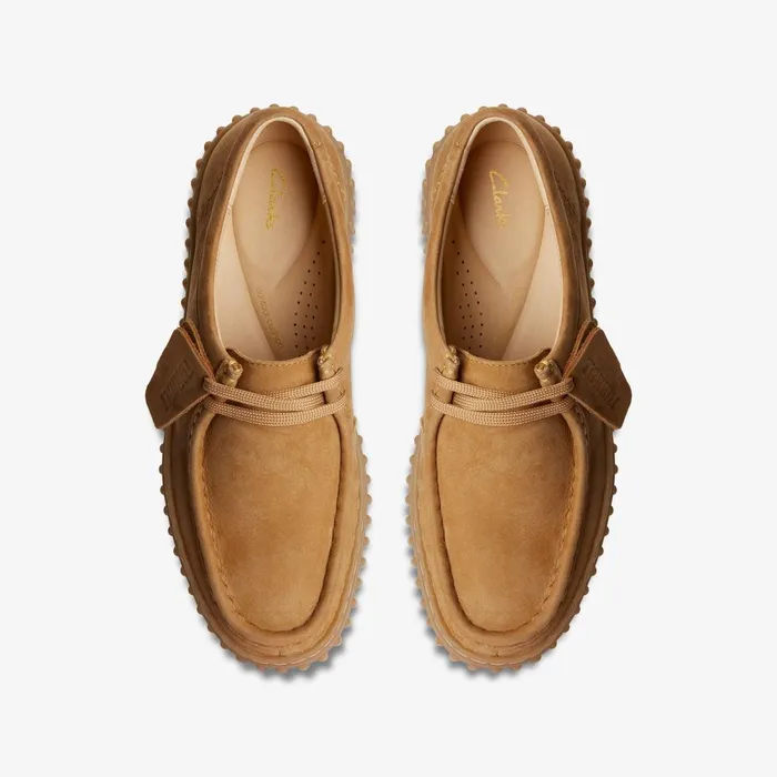 Torhill Bee Light Tan Nubuck Women Clarks Platforms