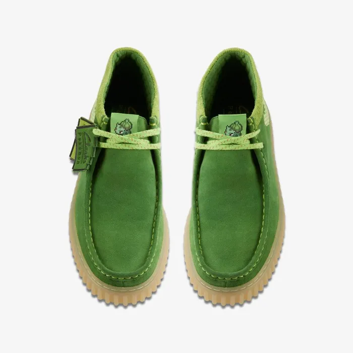 Torhill Explore X Pokmon Green Suede WomenMen Clarks Boots and Booties