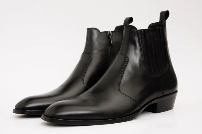 Vinci Leather Boots The Sorhag Black Leather Dress Boot 8211 Men