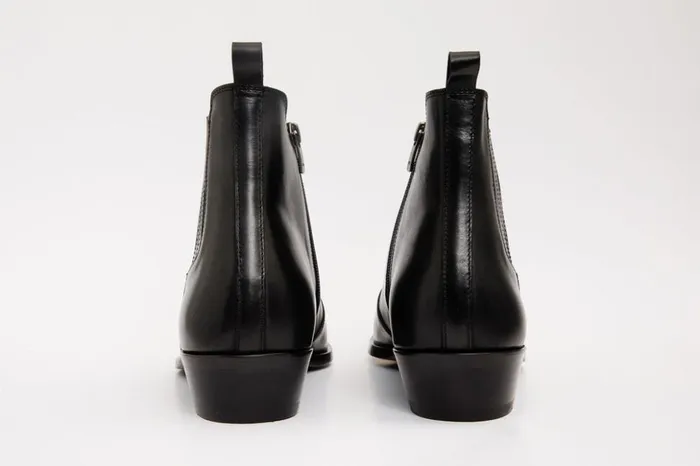 Vinci Leather Boots The Sorhag Black Leather Dress Boot 8211 Men