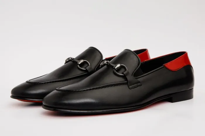 Vinci Leather Dress Shoes The Maratea Black Leather Shoe Bit Loafer Shoe 8211 Men