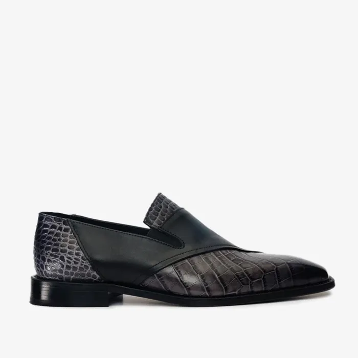Vinci Leather Dress Shoes The Mississippi Black Leather Loafer Shoe 8211 Men