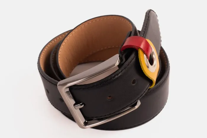 Vinci Leather Leather Belts The Jackie Black Leather Belt 8211 Men