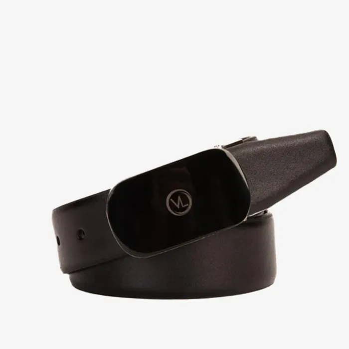 Vinci Leather Leather Belts The Marzano Black Color Calfskin Belt 8211 Men