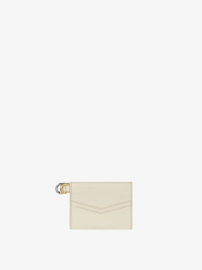 Voyou Card Holder In Leather Natural Beige Women Givenchy Wallets and Card Holders Voyou Card Holder In Leather Natural Beige Women Givenchy Wallets and Card Holders