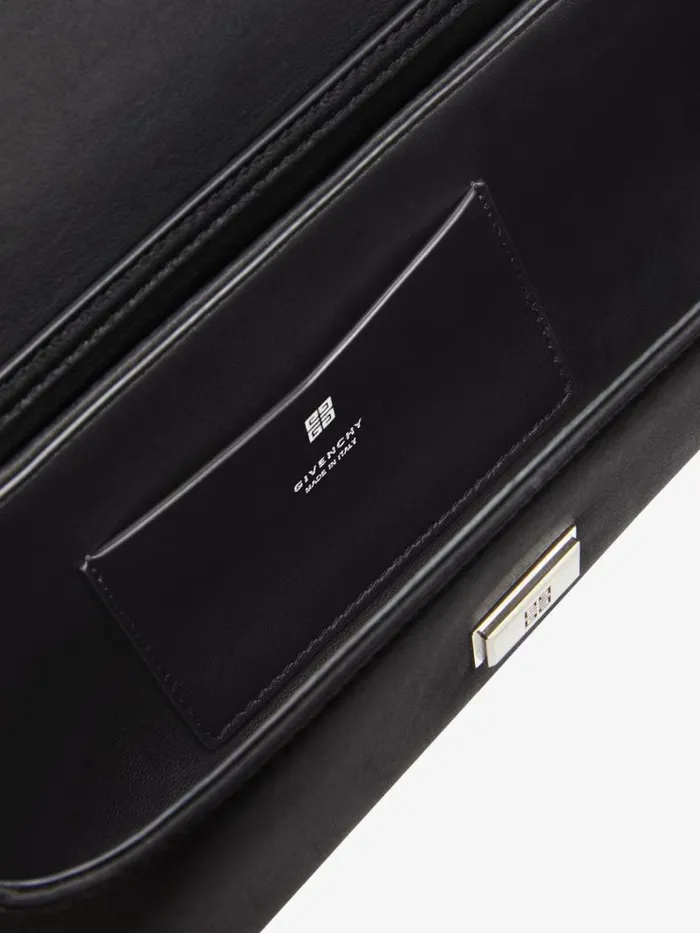 Voyou Clutch Bag In Draped Satin With Floral Ornament Black Women Givenchy Shoulder Bags
