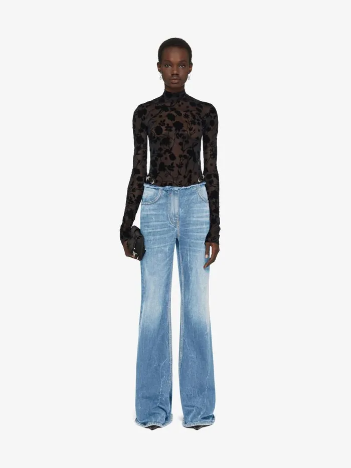 Voyou Jeans In Denim Light Blue Women Givenchy Pants and Shorts