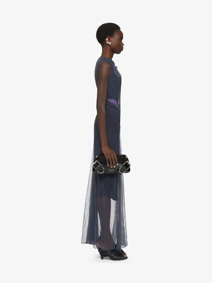 Voyou Shoulder Flap Bag In Box Leather Black Women Givenchy Shoulder Bags