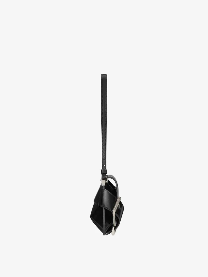 Voyou Shoulder Flap Bag In Box Leather Black Women Givenchy Shoulder Bags