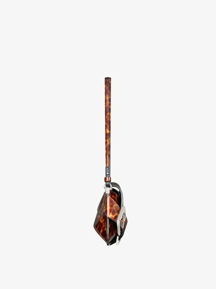 Voyou Shoulder Flap Bag In Tortoiseshell Leather Blackbrown Women Givenchy Shoulder Bags