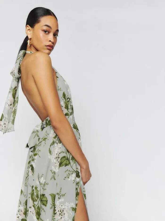 Weddings The Reformation Andee Dress Tea Garden