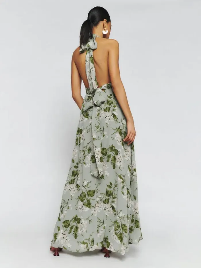 Weddings The Reformation Andee Dress Tea Garden