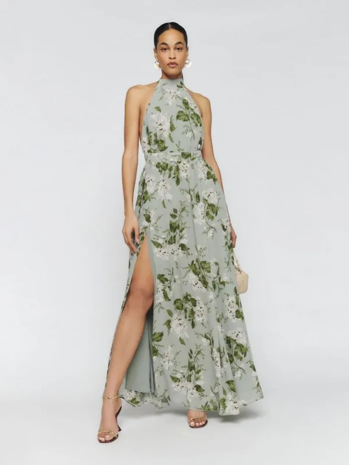 Weddings The Reformation Andee Dress Tea Garden