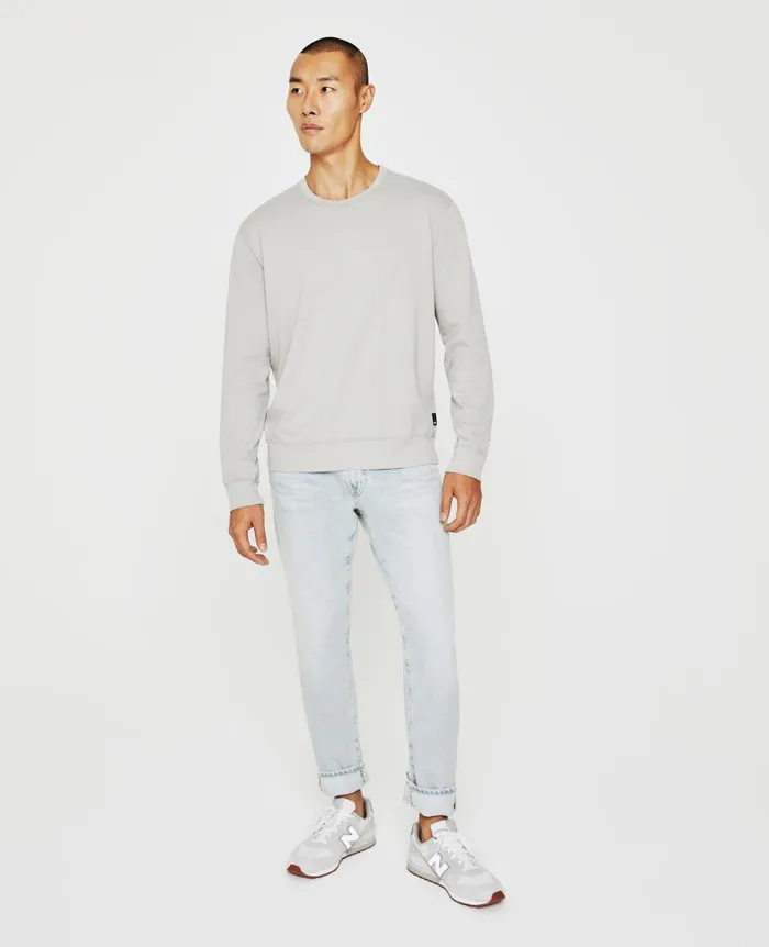 Wesley Pullover Silver Grey Men AG Jeans Tees Wesley Pullover Silver Grey Men AG Jeans Tees