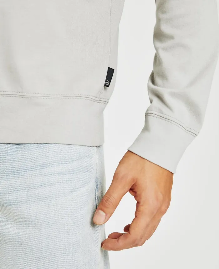Wesley Pullover Silver Grey Men AG Jeans Tees Wesley Pullover Silver Grey Men AG Jeans Tees