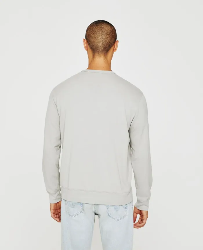 Wesley Pullover Silver Grey Men AG Jeans Tees Wesley Pullover Silver Grey Men AG Jeans Tees