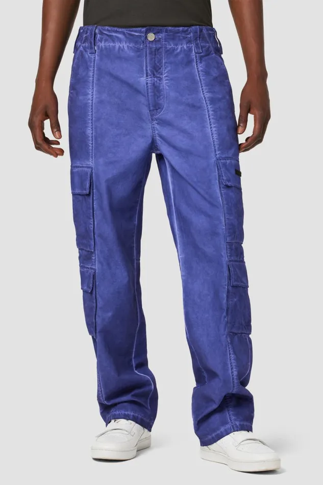 Wide Leg Men Hudson Jeans Wide Leg Cargo Deep Purple