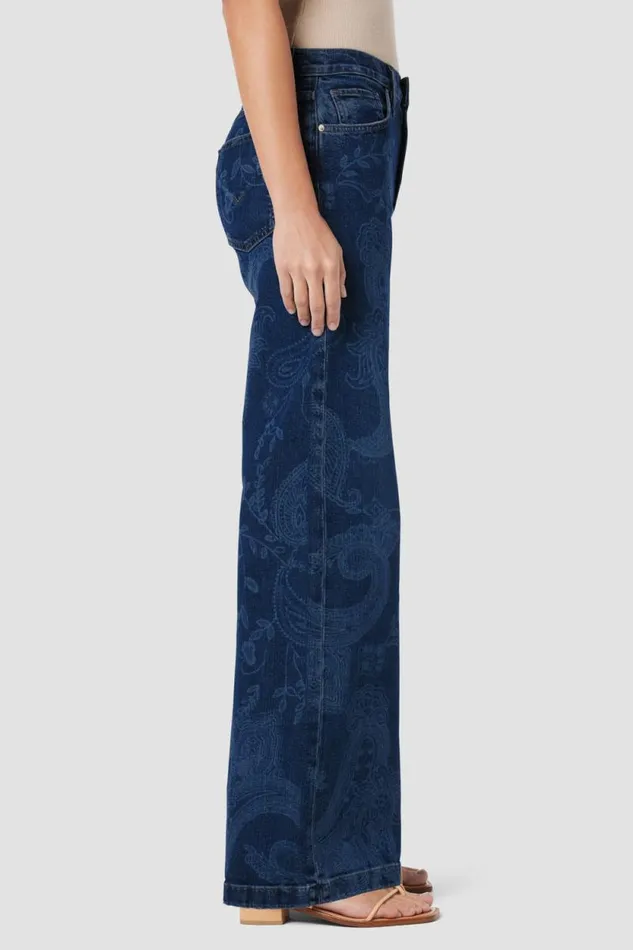 Wide Leg Women Hudson Jeans Jodie HighRise Loose Wide Leg Jean Indigo Paisley Wide Leg Women Hudson Jeans Jodie HighRise Loose Wide Leg Jean Indigo Paisley