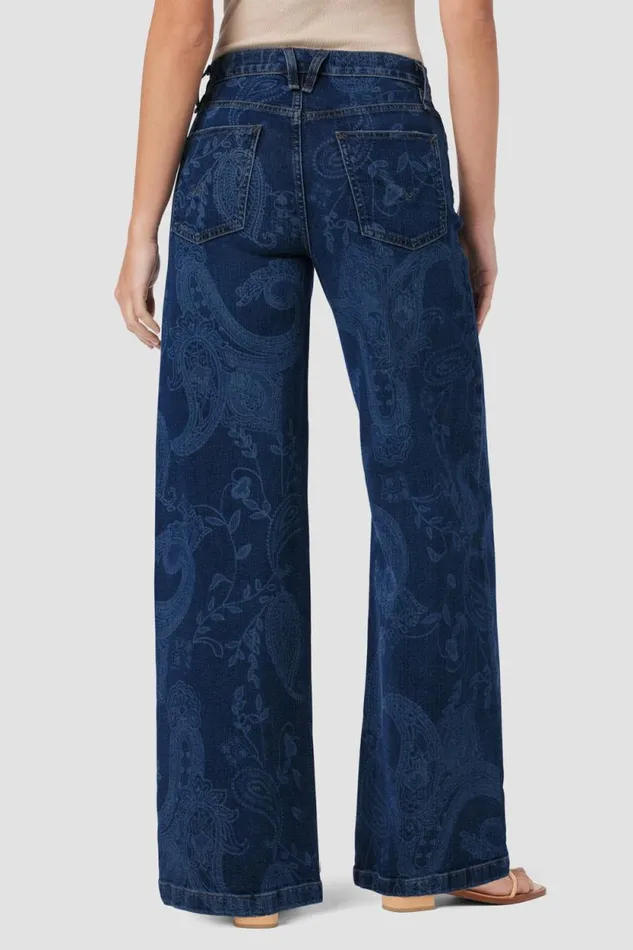 Wide Leg Women Hudson Jeans Jodie HighRise Loose Wide Leg Jean Indigo Paisley Wide Leg Women Hudson Jeans Jodie HighRise Loose Wide Leg Jean Indigo Paisley
