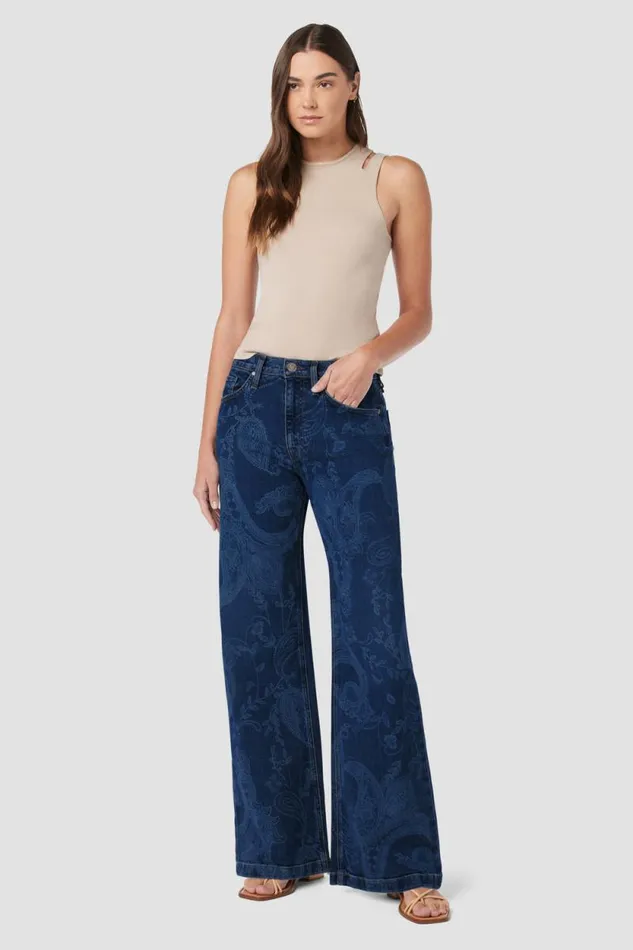 Wide Leg Women Hudson Jeans Jodie HighRise Loose Wide Leg Jean Indigo Paisley Wide Leg Women Hudson Jeans Jodie HighRise Loose Wide Leg Jean Indigo Paisley