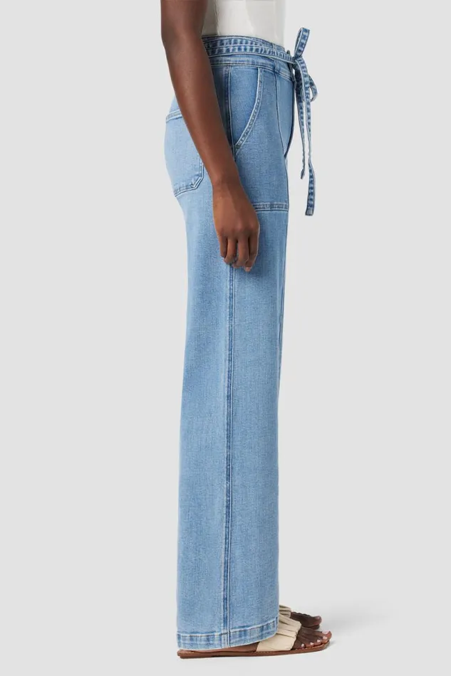 Wide Leg Women Hudson Jeans Tie Waist Wide Leg Trouser Stardom Wide Leg Women Hudson Jeans Tie Waist Wide Leg Trouser Stardom