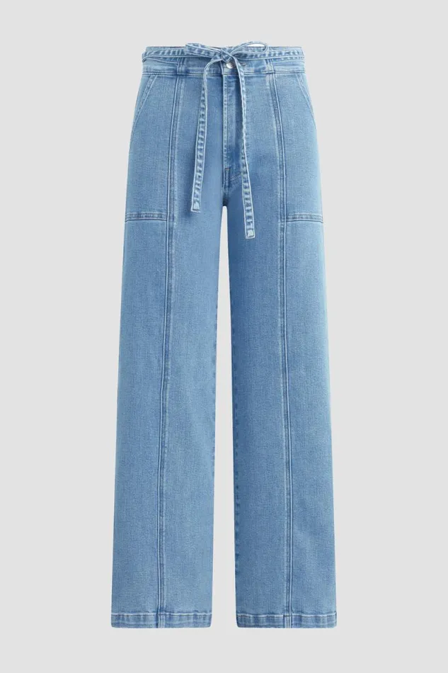 Wide Leg Women Hudson Jeans Tie Waist Wide Leg Trouser Stardom Wide Leg Women Hudson Jeans Tie Waist Wide Leg Trouser Stardom